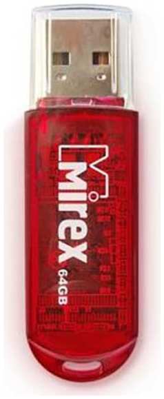 Флешка Mirex ELF USB 2 0 13600-FMURDE64 64Gb Красная