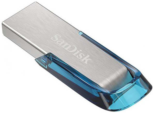 Флешка Sandisk Cruzer Ultra Flair USB 3 0 SDCZ73-032G-G46B 32Gb Синяя