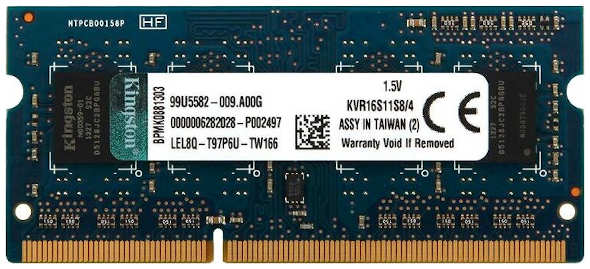 Оперативная память Kingston 4Gb DDR3 KVR16S11S8 4WP 3652005