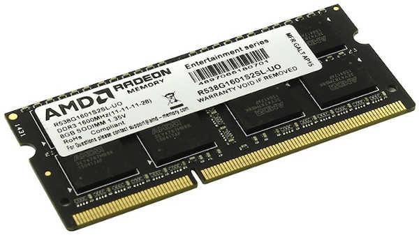 Оперативная память AMD 8Gb DDR3 R538G1601S2SL-UO 3654947