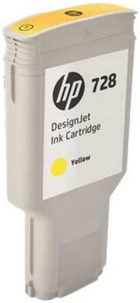 Картридж струйный HP F9K15A 728 для DesignJet T730 T830 желтый 300 мл 3655055