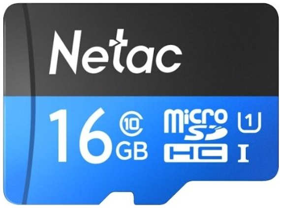 Карта памяти Netac P500 NT02P500STN-016G-R 16Gb+SD adapter