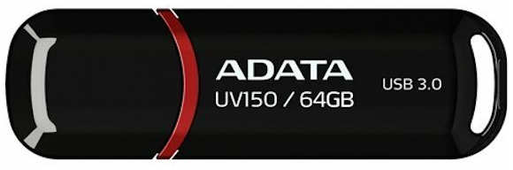 Флешка Adata DashDrive UV150 USB 3.0 AUV150-64G-RBK 64Gb Черная 3656147