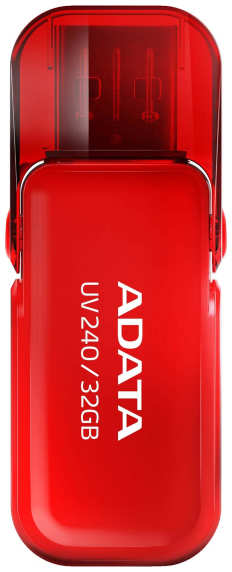 Флешка Adata USB 2.0 UV240 AUV240-32G-RRD 32Gb Красная 3656245