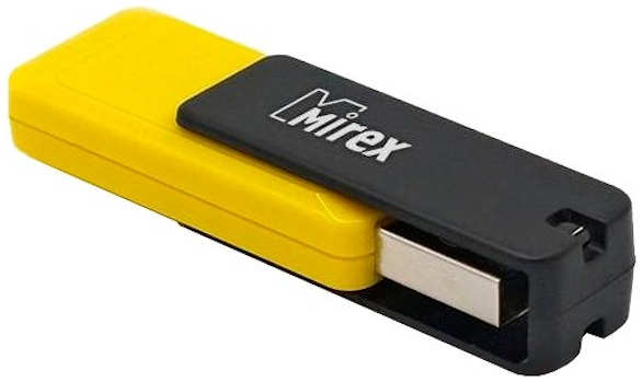 Флешка Mirex City USB 2.0 13600-FMUCYL64 64Gb Желтая