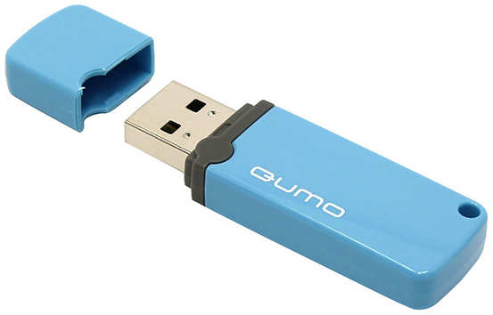Флешка Qumo Optiva 02 USB 2.0 QM8GUD-OP2-BLUE 8Gb Синяя 3656661