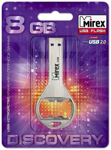Флешка Mirex Bottle Opener USB 2.0 13600-DVRBOP08 8Gb Серебристая 3656670
