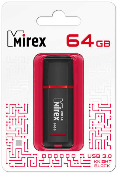 Флешка Mirex Knight USB 3.0 13600-FM3BKN64 64Gb Черная 3656693