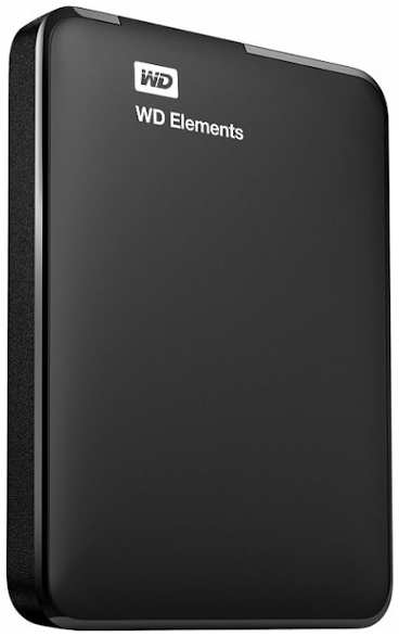Внешний жесткий диск(HDD) Western Digital Elements Portable Black 5Tb WDBU6Y0050BBK-WESN 3658847