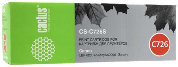Тонер Cactus CS-C726S черный для Canon LBP-6200 LBP-6200D 2100стр 3659201