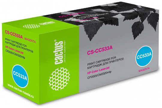 Тонер Cactus CS-CC533A пурпурный для HP Color LaserJet CP2025 CM2320mfp 2800стр 3659218