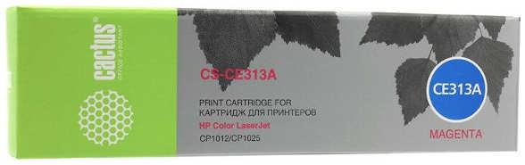 Тонер Cactus CS-CE313A пурпурный для HP LJ CP1012Pro CP1025 1000стр 3659220