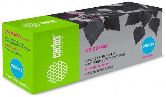 Тонер Cactus CS-CB543A пурпурный для HP Color LaserJet CP1215 1515 CM1312 1400стр 3659225