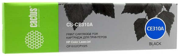 Тонер Cactus CS-CE310A черный для HP Color LaserJet CP1012Pro CP1025Pro 1200стр 3659229