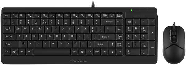 Клавиатура и мышь A4Tech Fstyler F1512 Черные 3659641