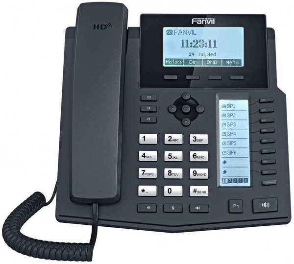 Телефон IP Fanvil X5U Черный 3659898