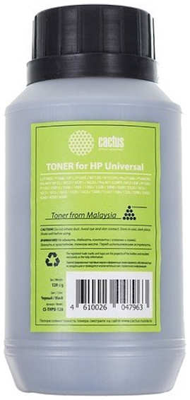 Тонер Cactus CS-THPU-120 флакон 120гр. для принтера HP LJ P1005/1006/1505/M125/127/M604/307/608