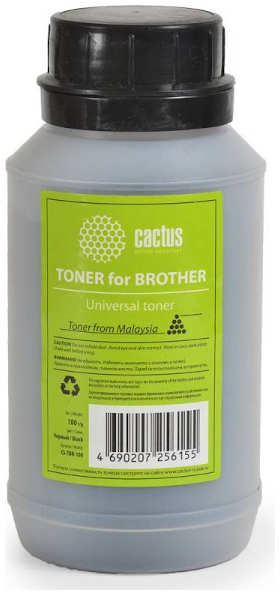 Тонер Cactus CS-TBR-100 черный флакон 100гр Universal toner для Brother 3659927