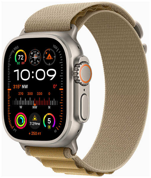 Умные часы Apple Watch Ultra 2 2024 49mm Natural Titan Alpine Loop Tan M