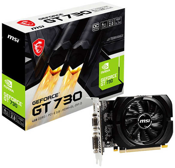 Видеокарта MSI GeForce GT 730 4Gb N730K-4GD3 OCV1 36844684