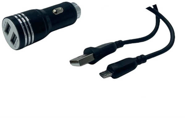 Автомобильное зарядное устройство Red Line Tech 2 AC-5A и кабель MicroUSB Черное 36845141