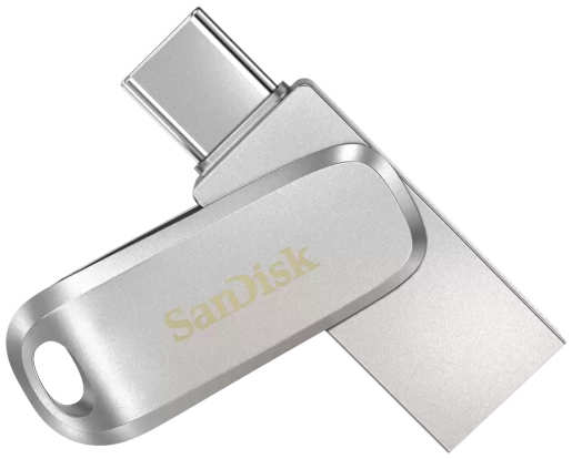 Флешка Sandisk Ultra Dual Drive Luxe 256Gb SDDDC4-256G-G46 Серебряная 36846624
