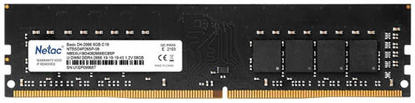 Оперативная память Netac 8Gb DDR4 NTBSD4P26SP-08 36847403