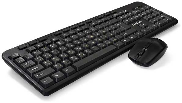 Клавиатура и мышь ExeGate EX286220RUS Черная