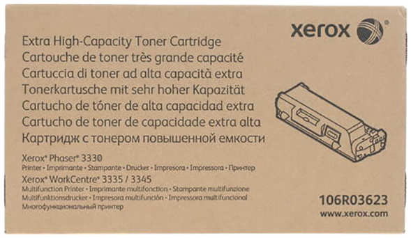 Тонер Xerox 106R03623 черный для WC 3330 3335 3345 MFP 15000 стр 36848656