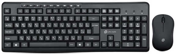 Клавиатура и мышь Oklick 225M Черные