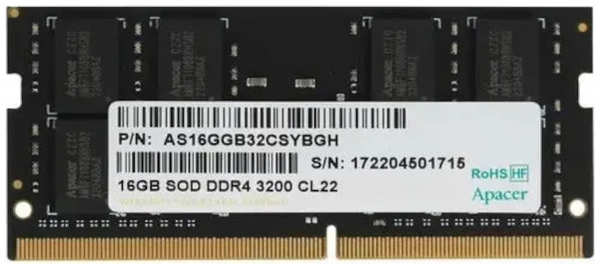 Оперативная память Apacer для ноутбука 16Gb DDR4 ES.16G21.GSH
