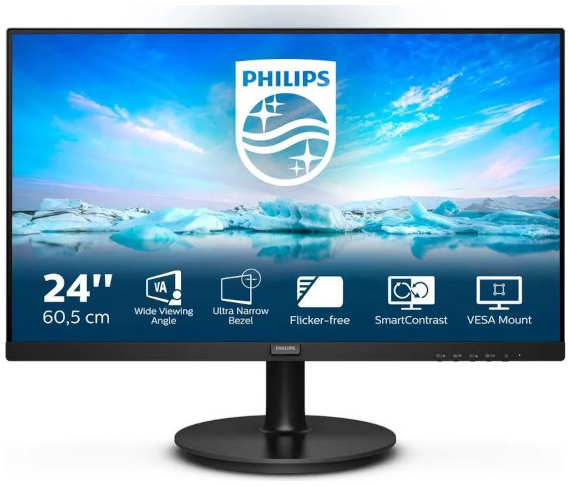 Монитор Philips 23.8 1920x1080 16:9 VA D-sub HDMI 241V8L (00/01) Черный 36861660