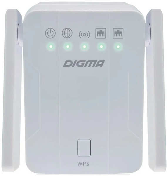 Повторитель беспроводного сигнала Digma D-WR300 10/100BASE-TX