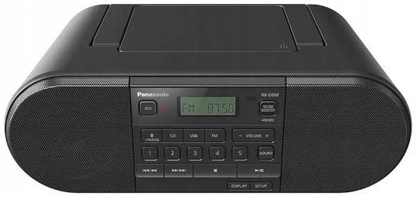 Аудиомагнитола Panasonic RX-D550E-K Черная