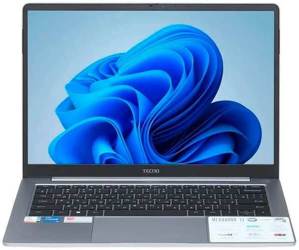 Ноутбук Tecno MegaBook T1 15.6 Intel Core i5 Windows 11 16/512GB Grey 36873790