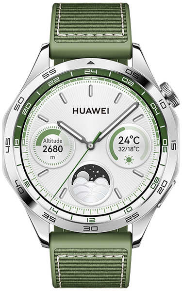 Умные часы Huawei Watch GT 4 (Phoinix-B19W) Silver/Green 36873798