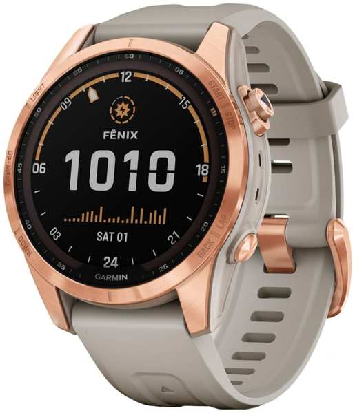 Умные часы Garmin Fenix 7S Solar Rose Gold with Sand Band 36875089