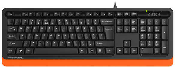 Клавиатура A4Tech Fstyler FKS10 ORANGE Оранжевая 36884617