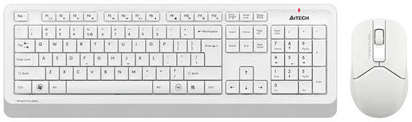 Клавиатура и мышь A4Tech Fstyler FG1012 WHITE Белая 36884671