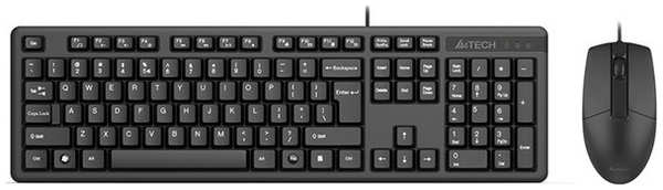 Клавиатура и мышь A4Tech KK-3330 USB (BLACK) Черная 36884764