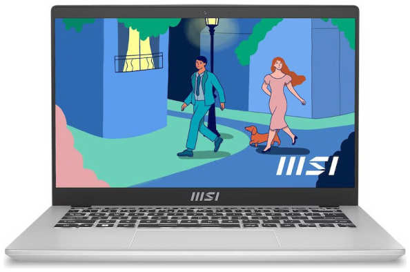 Ноутбук MSI Modern 14 C12M-239RU Core i5 1235U 8Gb SSD512Gb Intel Iris Xe Graphics 14 IPS FHD 1920x1080 Windows 11 silver WiFi BT Cam, 9S7-14J111-239 36885973