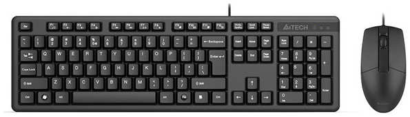 Клавиатура и мышь A4Tech KK-3330S USB (BLACK) Черная 36888120