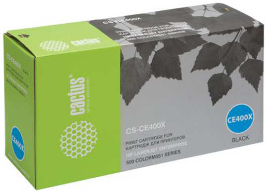 Картридж лазерный Cactus CS-CE400X черный (11000стр.) для HP CLJ Color M551 series 36889618