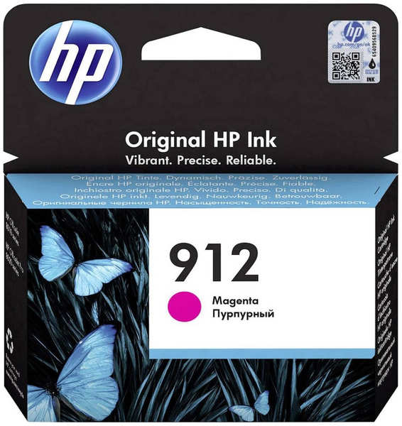 Картридж HP струйный 912 3YL78AE пурпурный (315стр.) для OfficeJet 801x 802x 3690037