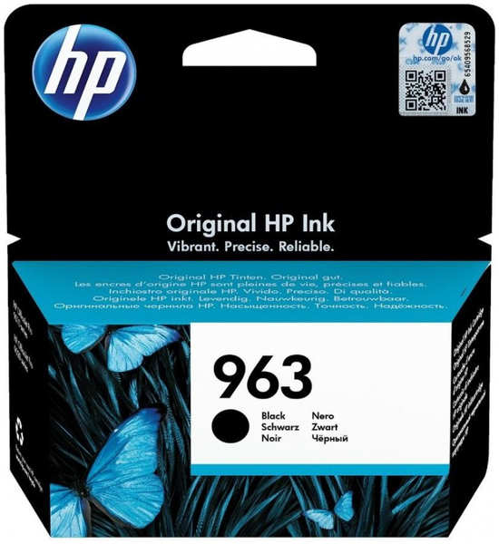 Картридж HP струйный 963 3JA26AE черный (1000стр.) для OfficeJet Pro 901x 902x 3690051