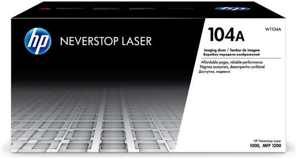 Картридж HP Блок фотобарабана 104 W1104A черный ч б:20000стр. для Neverstop Laser 1000a 1000w 1200a 1200w 3690059