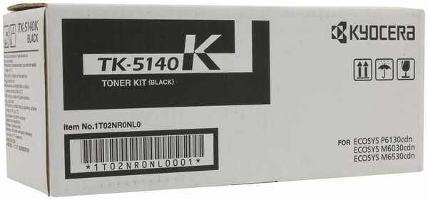 Картридж Kyocera лазерный 1T02NR0NL0 TK-5140K черный (7000стр.) для Ecosys M6030cdn M6530cdn P6130cdn 3690089