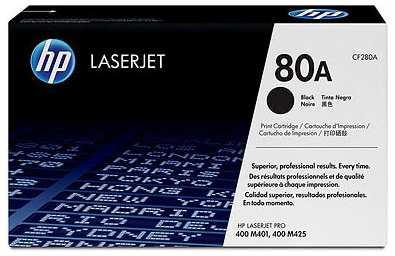 Картридж HP лазерный 80A CF280A черный (2700стр.) для LJ Pro M401 M425 3690091
