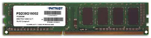 Оперативная память Patriot Memory 8Gb 1шт. Patriot PSD38G16002