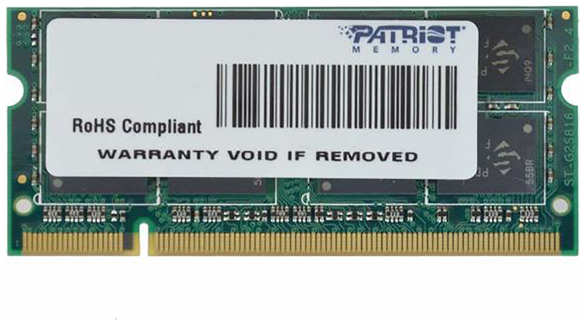 Оперативная память Patriot Memory 2Gb 1шт. Patriot PSD22G8002S 3690254